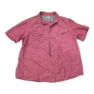 Woolrich Red Heather Sports Cotton Button Down XL